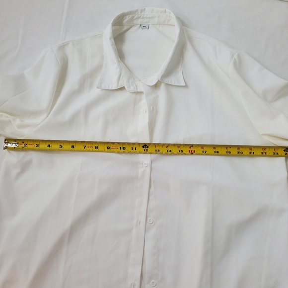 WHITE SHIRT - Buttons - 3/4 Sleeve - Picture 6 of 6